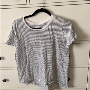 Long back striped tee